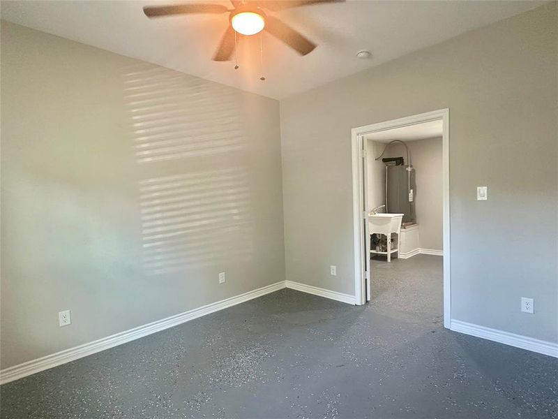 Downstairs office or living area Downstairs office or living area