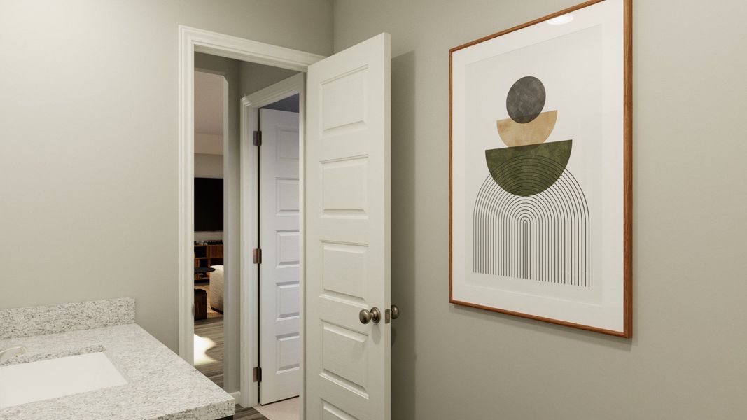 Representative furnished interior of a home built from the The Sage by Legend Homes in Cinco Lakes, San Antonio (Image 15).