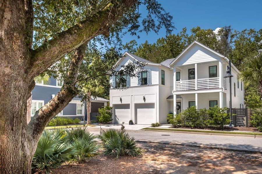 Front exterior of a new home in , Mount Pleasant, SC, highlighting curb appeal (Image 23). Front exterior of a new home in , Mount Pleasant, SC, highlighting curb appeal (Image 23).