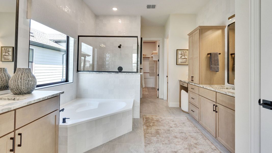 Representative furnished interior of a home built from the Elm by Brightland Homes in Southern Pointe, College Station (Image 11). Representative furnished interior of a home built from the Elm by Brightland Homes in Southern Pointe, College Station (Image 11).