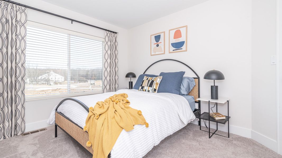 Representative furnished interior of a home built from the The Keswick Townhome (Interior Walk-Out) by Norfolk Homes in Bristol Ridge Townhomes, Ann Arbor (Image 29).