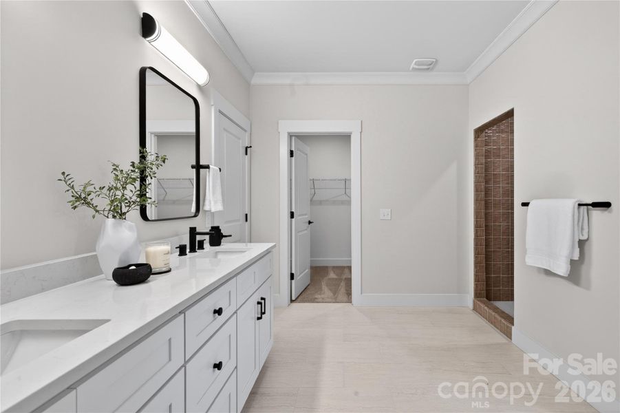 Furnished interior view inside a new home in , Hickory (Image 5).