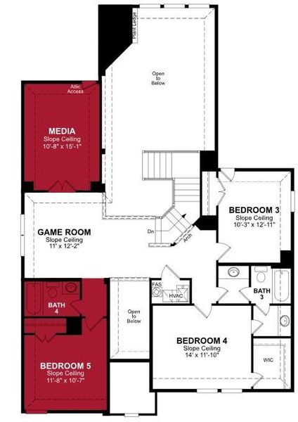 Beazer Homes Valencia on the Lake Summerfield floorplan