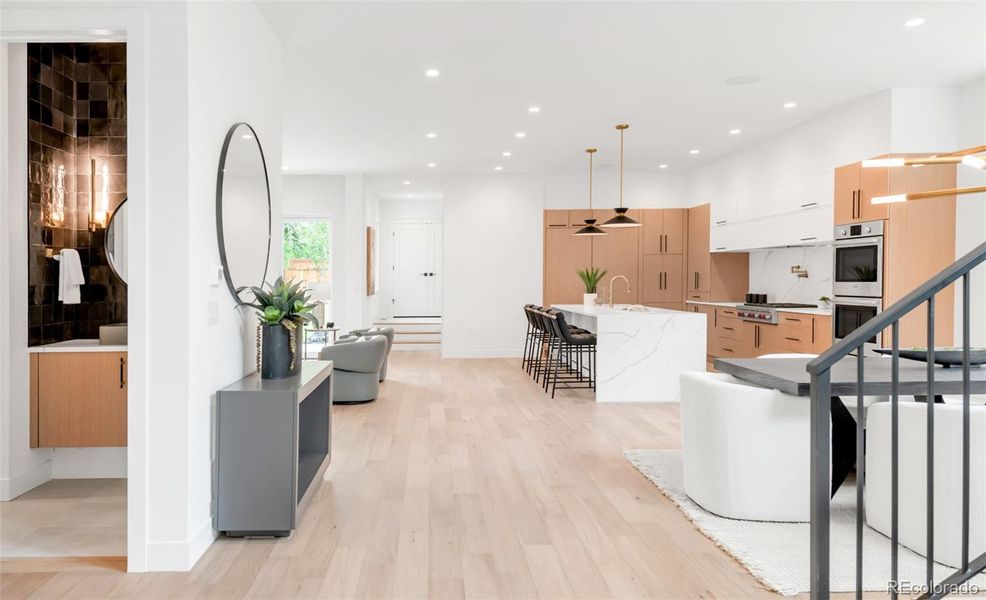 Furnished interior view inside a new home in , Denver (Image 26).