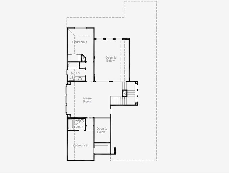 2D floor plan layout of this home in Windsong Ranch, Prosper, TX (Image 3). 2D floor plan layout of this home in Windsong Ranch, Prosper, TX (Image 3).