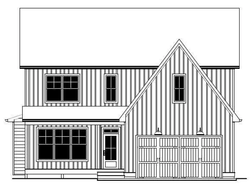 Exterior rendering of this home design in , Marietta, GA (Image 3).