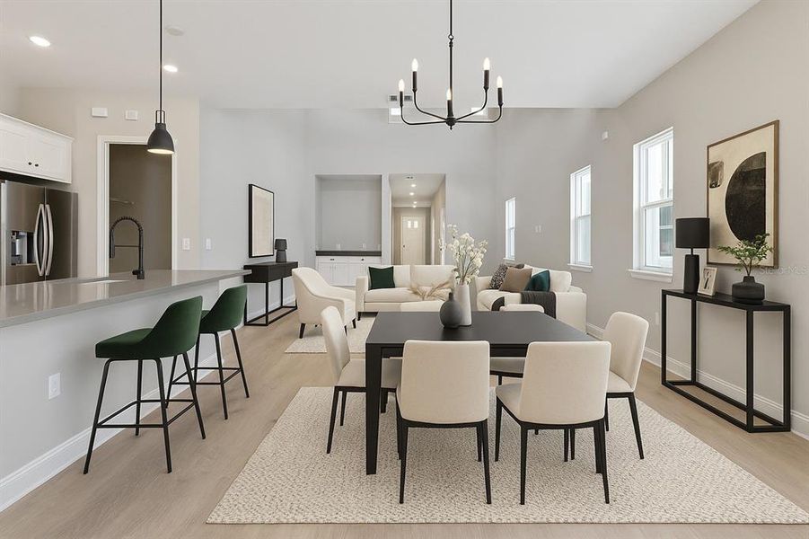 Furnished interior view inside a new home in Weslyn Park at Sunbridge (Craft Homes), St. Cloud (Image 8).