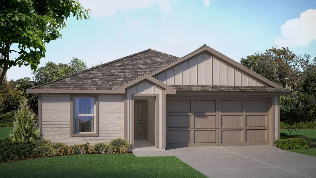 Representative exterior photo of a completed home built from the Baylor by D.R. Horton in The Wells, Mineral Wells, TX (Image 23).