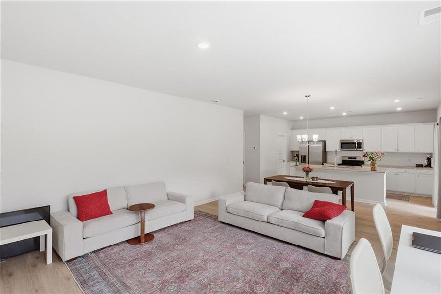 Furnished interior view inside a new home in , Bloomingdale (Image 11).