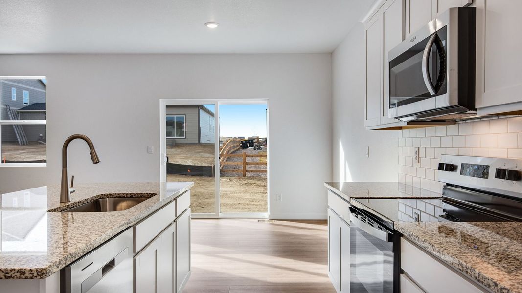 Representative furnished interior of a home built from the Henley by D.R. Horton in Spring Valley Ranch, Elizabeth (Image 6). Representative furnished interior of a home built from the Henley by D.R. Horton in Spring Valley Ranch, Elizabeth (Image 6).