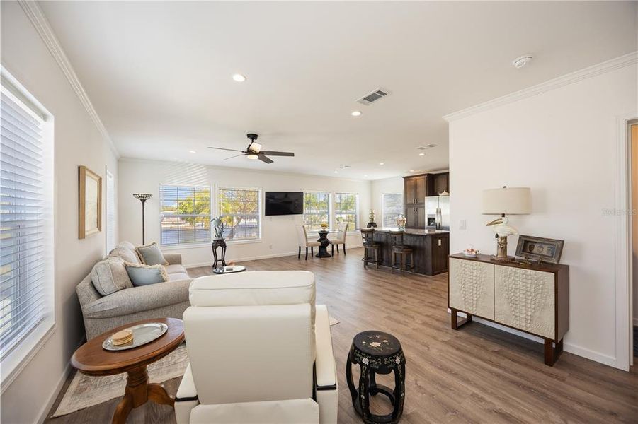 Furnished interior view inside a new home in , Englewood (Image 7). Furnished interior view inside a new home in , Englewood (Image 7).