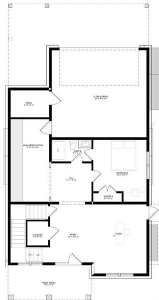 2D floor plan layout of this home in , Milton, GA (Image 4).