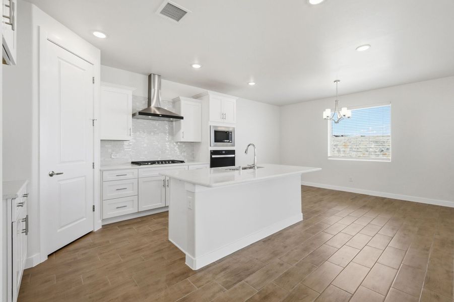 Representative furnished interior of a home built from the Timberon I by Hakes Brothers in Emerald Estates, El Paso (Image 4).