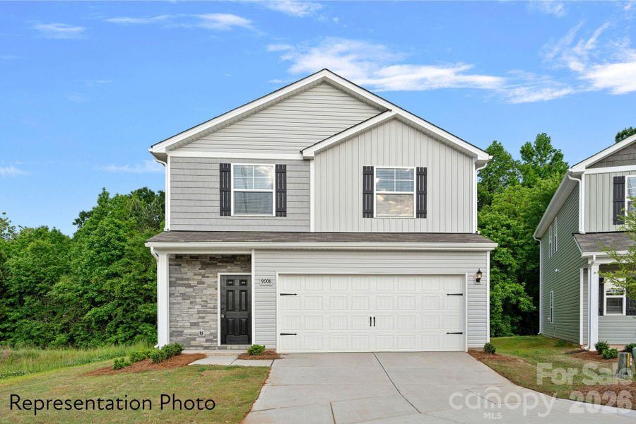 Front exterior of a new home in , Shelby, NC, highlighting curb appeal (Image 1). Front exterior of a new home in , Shelby, NC, highlighting curb appeal (Image 1).
