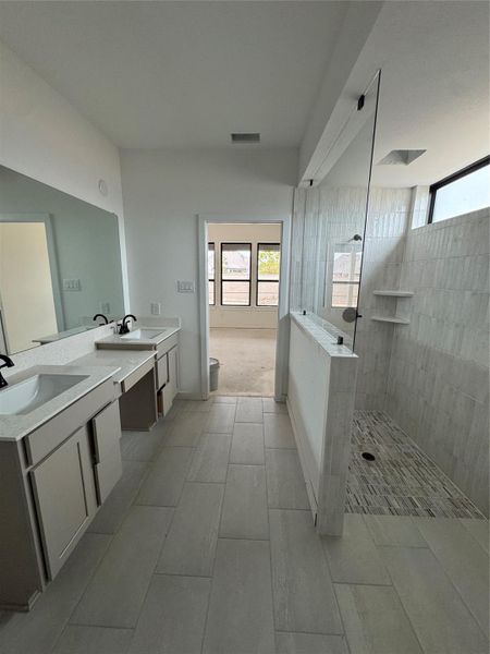 Car wash style shower