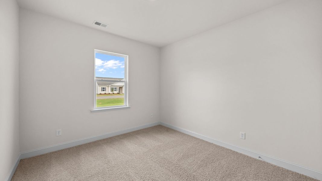 Representative unfurnished interior of a home built from the Booth by D.R. Horton in Villa Grande, Winterville (Image 35). Representative unfurnished interior of a home built from the Booth by D.R. Horton in Villa Grande, Winterville (Image 35).