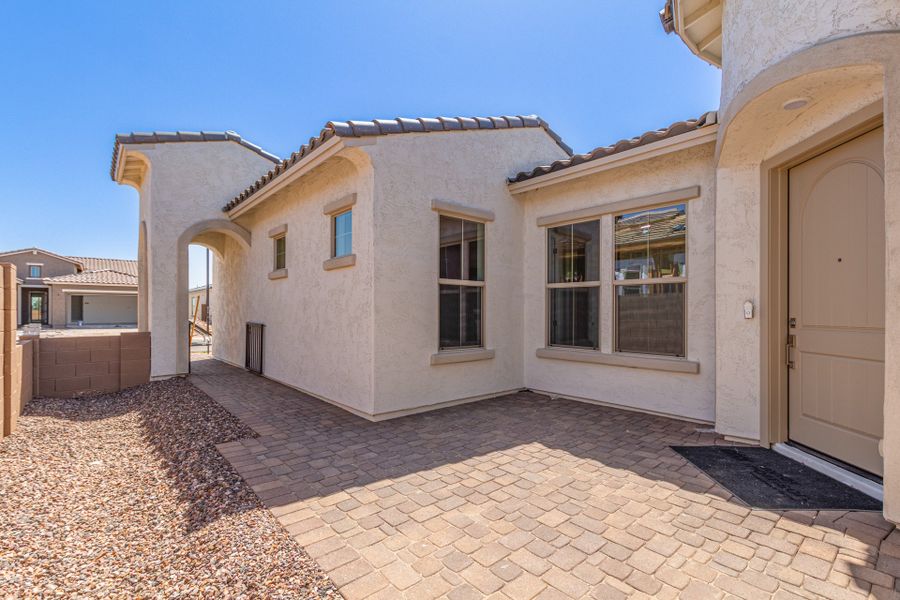Representative exterior photo of a completed home built from the Palomino by Taylor Morrison in Paradisi Venture II Collection, Surprise, AZ (Image 21).