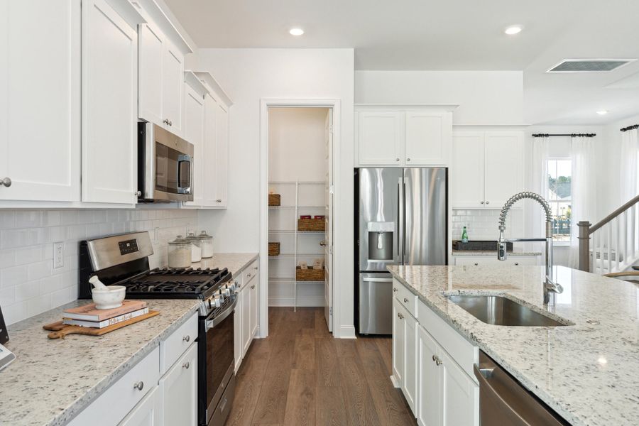 Furnished interior view inside a new home in Sweetgrass at Summers Corner, Summerville (Image 6). Furnished interior view inside a new home in Sweetgrass at Summers Corner, Summerville (Image 6).