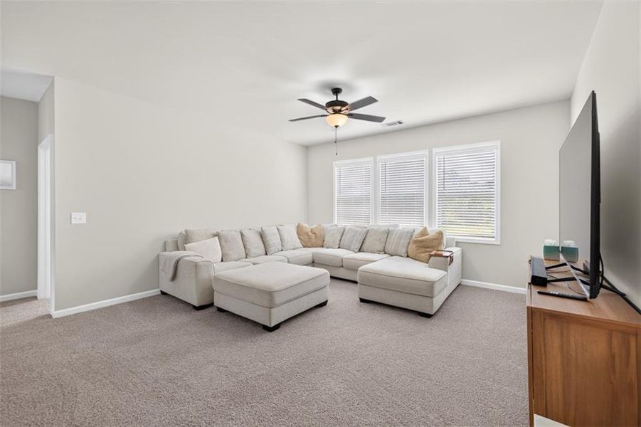 Furnished interior view inside a new home in Porches at Mobley Lake, Dacula (Image 28).