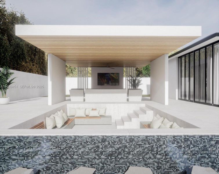 Exterior details and patio area of a home in , Miami Springs (Image 13).