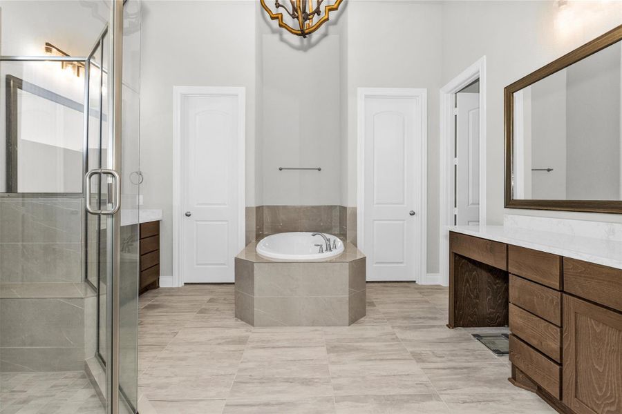 Furnished interior view inside a new home in Artavia 70′, Conroe (Image 34).