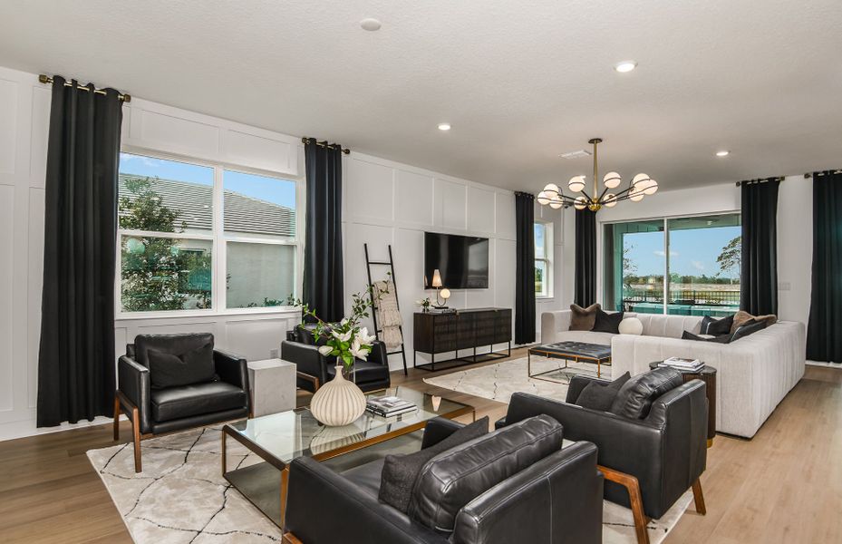 Furnished interior view inside a new home in Longmeadow at North River Ranch, Parrish (Image 12).