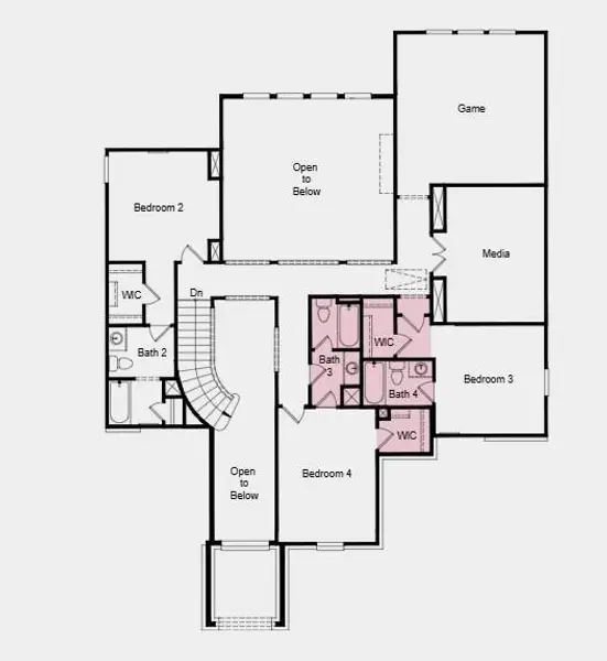 Additional Highlights Include: study, 42" door at entry, bath 4 upstairs, and downstairs guest suite. Additional Highlights Include: study, 42" door at entry, bath 4 upstairs, and downstairs guest suite.