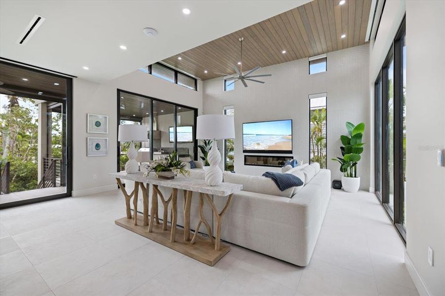 Furnished interior view inside a new home in , Longboat Key (Image 7).