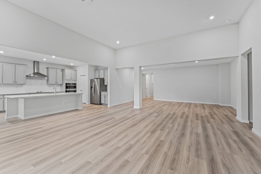 Dogwood Plan Lot 581 Open Living Area at NorthShore in Kingsland