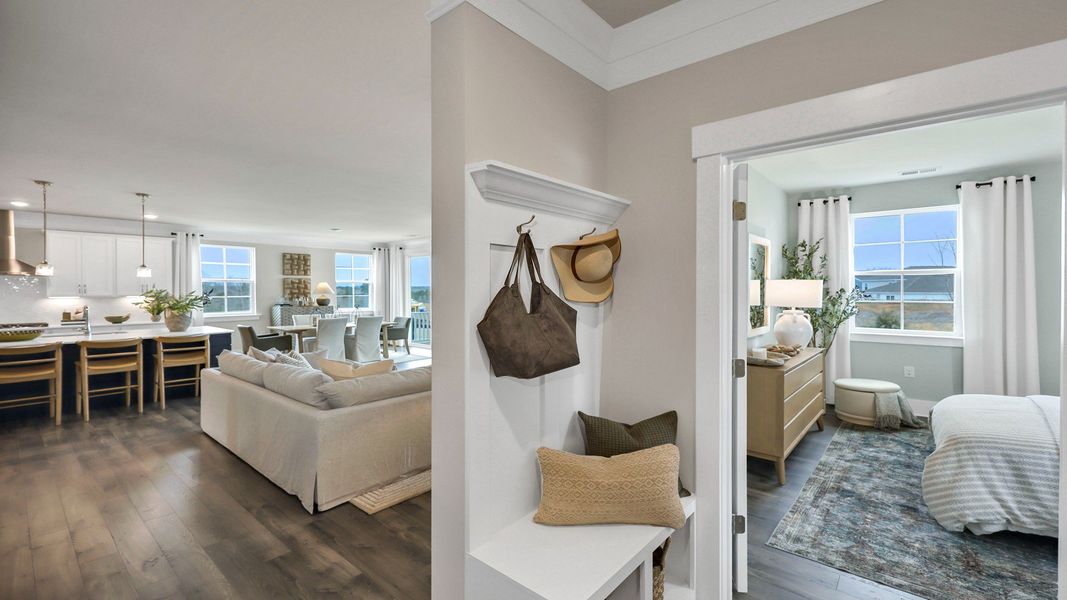 Representative furnished interior of a home built from the Harbor Oak by D.R. Horton in Lake Tide Summit, Chapin (Image 26).