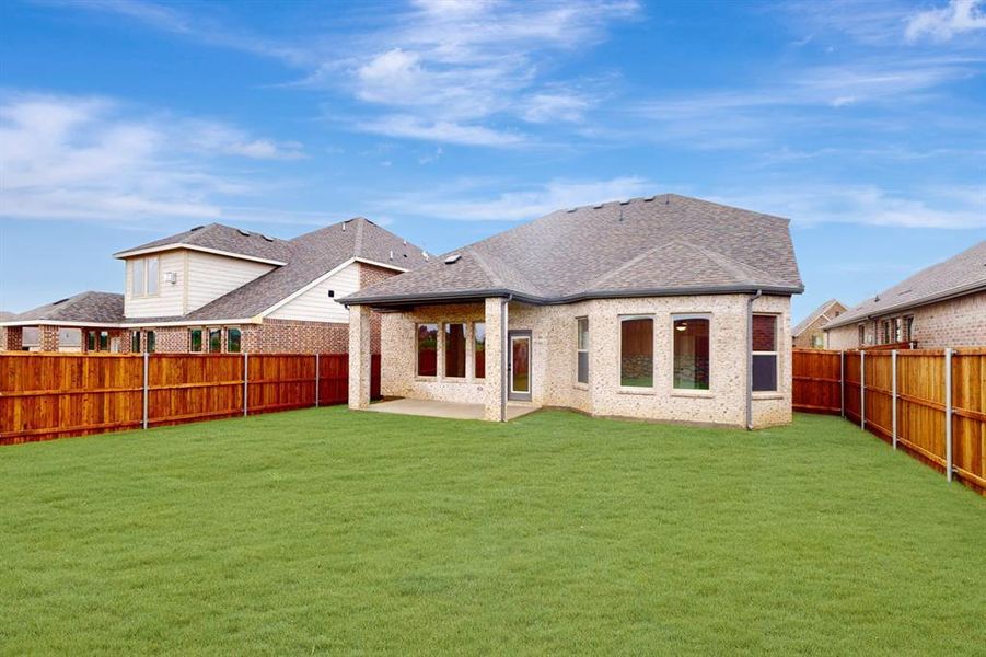 Front exterior of a new home in Lilybrooke at Legacy Hills, Celina, TX, highlighting curb appeal (Image 19). Front exterior of a new home in Lilybrooke at Legacy Hills, Celina, TX, highlighting curb appeal (Image 19).