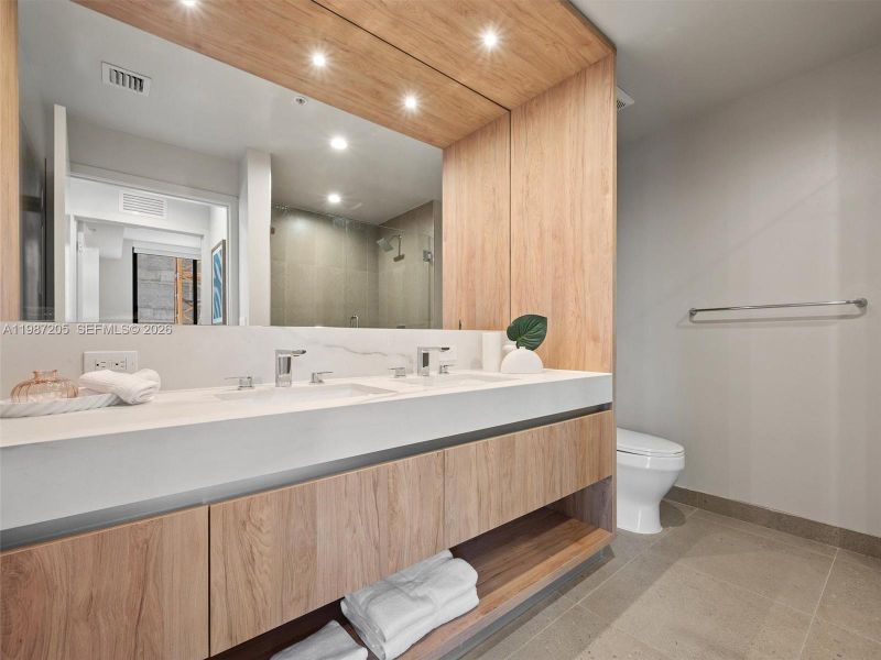 Furnished interior view inside a new home in , Miami (Image 15). Furnished interior view inside a new home in , Miami (Image 15).