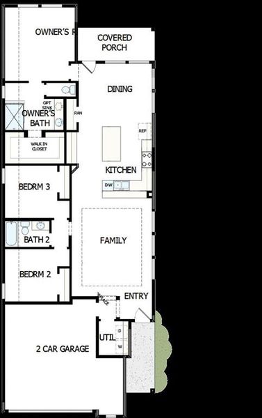 2D floor plan layout of this home in Creekshaw – Gardens, Royse City, TX (Image 3). 2D floor plan layout of this home in Creekshaw – Gardens, Royse City, TX (Image 3).