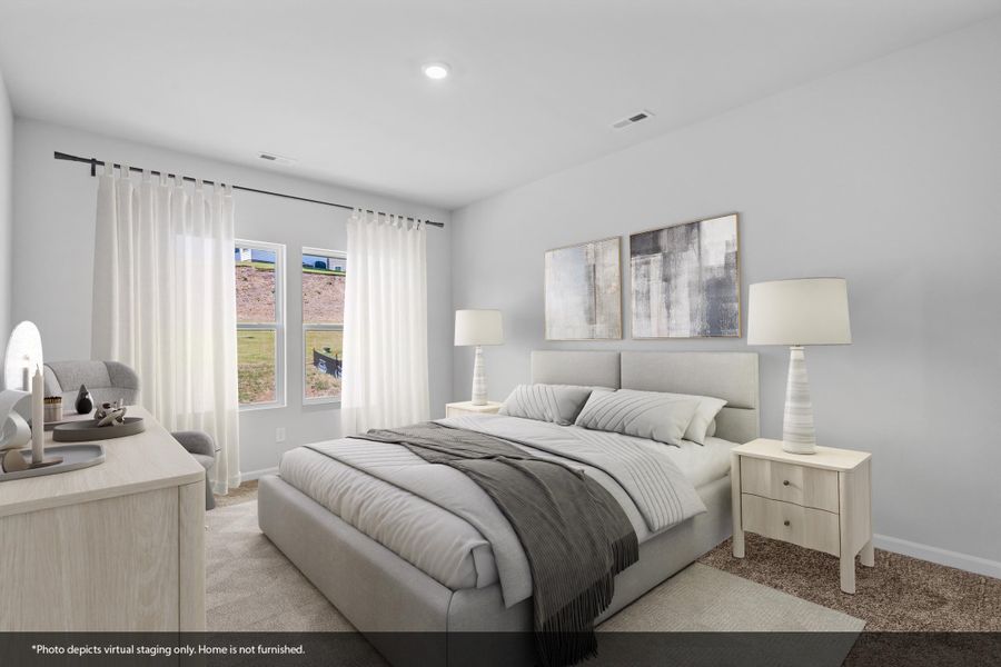 Furnished interior view inside a new home in Hanes Lake, Winston-Salem (Image 8). Furnished interior view inside a new home in Hanes Lake, Winston-Salem (Image 8).