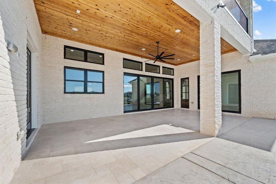 Exterior details and patio area of a home in The Resort on Eagle Mt. Lake, Fort Worth (Image 4).