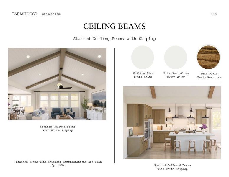 Farmhouse Look Palette 6: Trim Selection Sheet (*Artist rendering used for illustration purposes only.)
