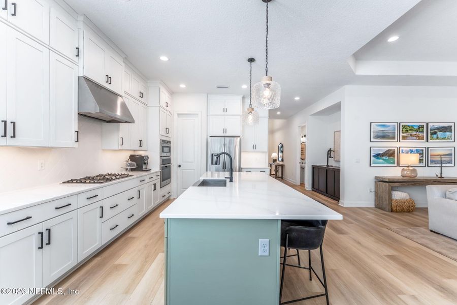 Furnished interior view inside a new home in Palm Crest at Seabrook, Ponte Vedra (Image 39). Furnished interior view inside a new home in Palm Crest at Seabrook, Ponte Vedra (Image 39).