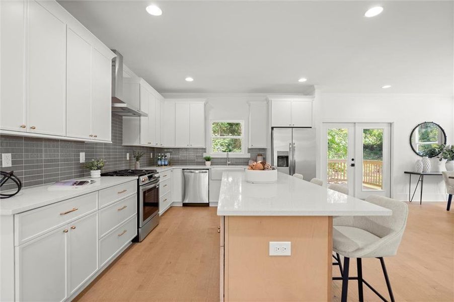 Furnished interior view inside a new home in , Atlanta (Image 11).