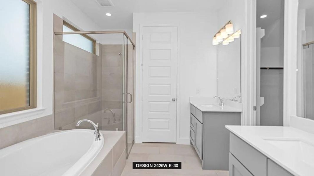 Furnished interior view inside a new home in Elyson 45', Katy (Image 4). Furnished interior view inside a new home in Elyson 45', Katy (Image 4).