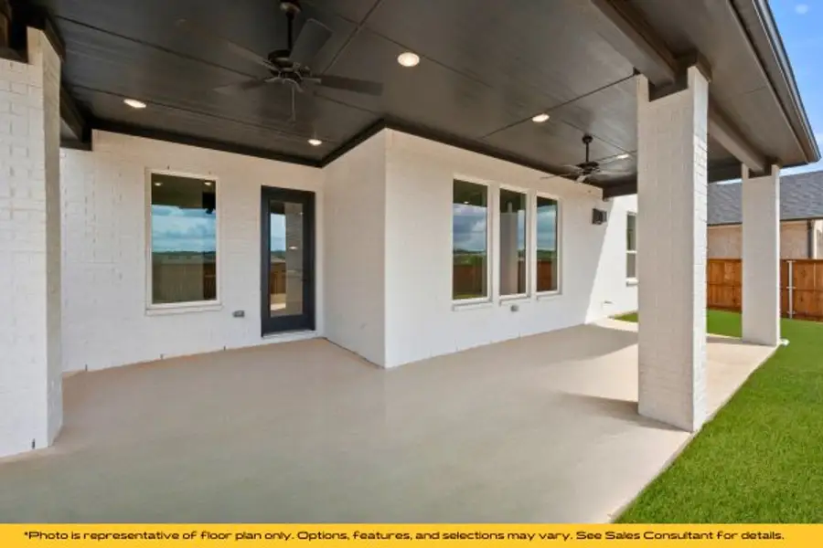 Representative exterior details of a home built from the Aspen by Stonefield Homes in Heath Golf and Yacht Club, Rockwall (Image 3).