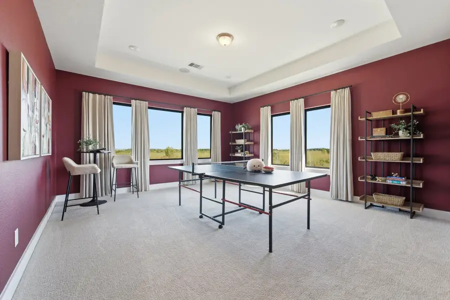 Representative furnished interior of a home built from the Laguna III by CastleRock Communities in Lakesong, Grand Prairie (Image 48).