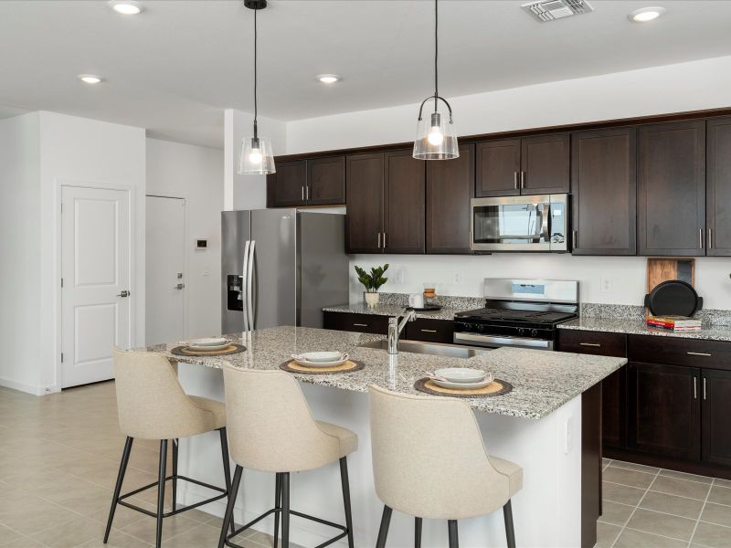 Kitchen in Cedar Floorplan at Silva Farms