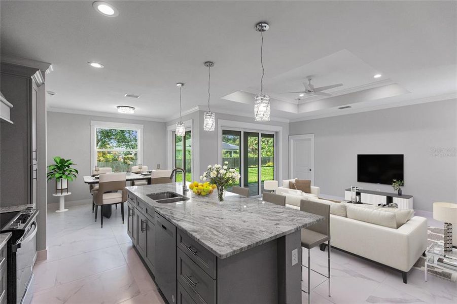 Furnished interior view inside a new home in , Port Charlotte (Image 6).