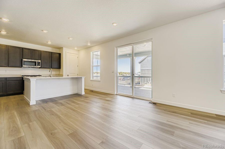 Spacious, unfurnished interior of a new home in Newlin Crossing: The Monarch Collection, Parker (Image 12). Spacious, unfurnished interior of a new home in Newlin Crossing: The Monarch Collection, Parker (Image 12).