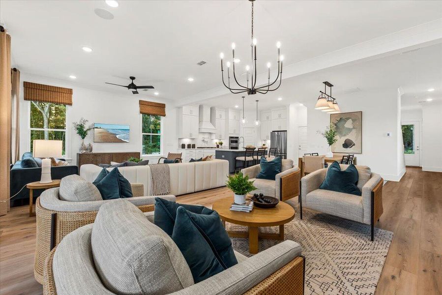 Furnished interior view inside a new home in Park's Edge at Carolina Bay, Charleston (Image 9).