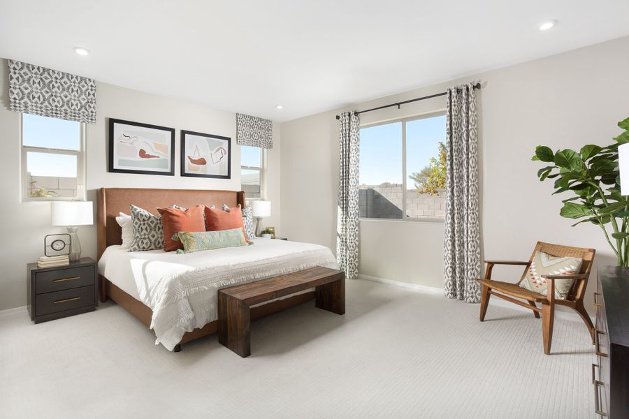 Representative furnished interior of a home built from the Shiloh by Beazer Homes in Acacia Foothills at Estrella: Acacia Foothills II, Goodyear (Image 6).