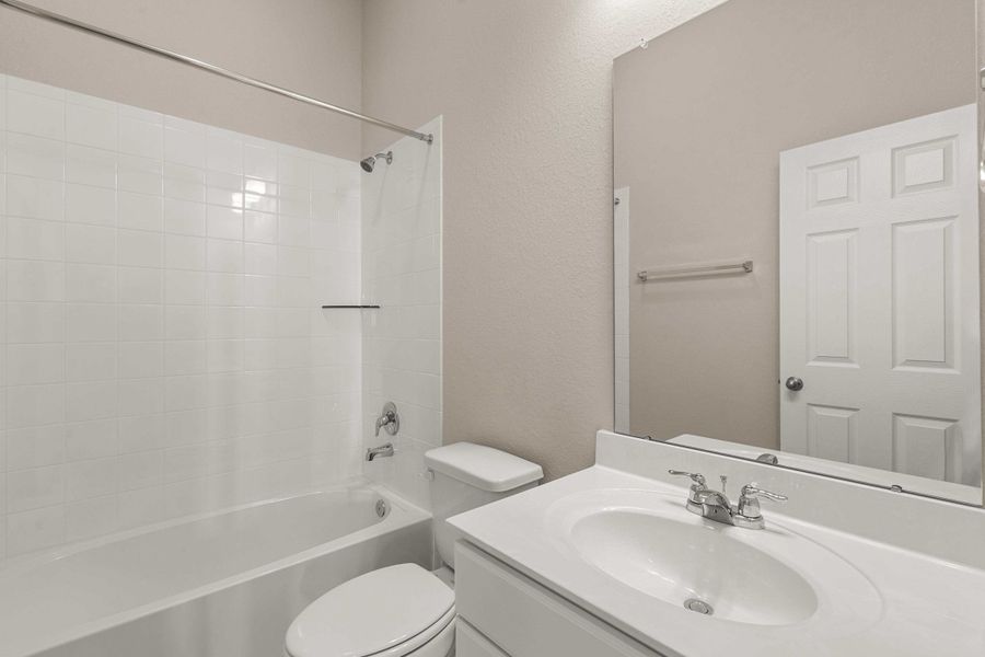 Private bath. Note: Sample product photo - actual exterior and interior selections may vary by homesite