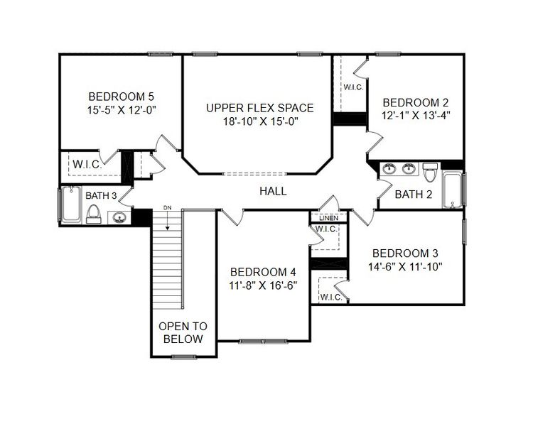2D floor plan layout for the The Congaree by Stanley Martin Homes in Parkers Summit, Greer, SC (Image 6). 2D floor plan layout for the The Congaree by Stanley Martin Homes in Parkers Summit, Greer, SC (Image 6).