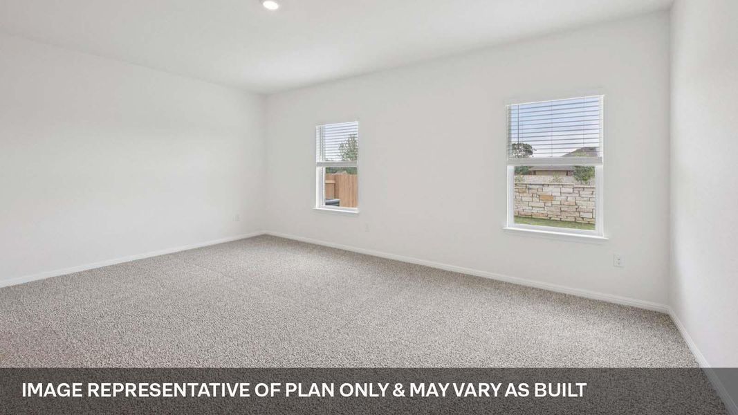Spacious, unfurnished interior of a new home in Bar W Ranch, Leander (Image 21).