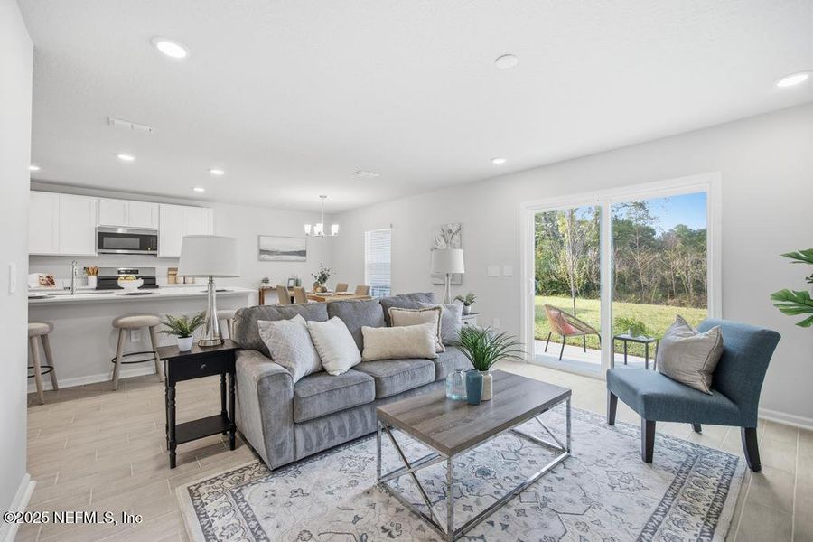 Furnished interior view inside a new home in Kings Preserve, Jacksonville (Image 28).